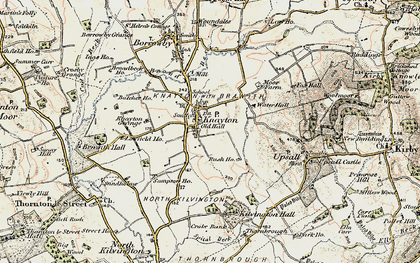 Old map of Knayton in 1903-1904