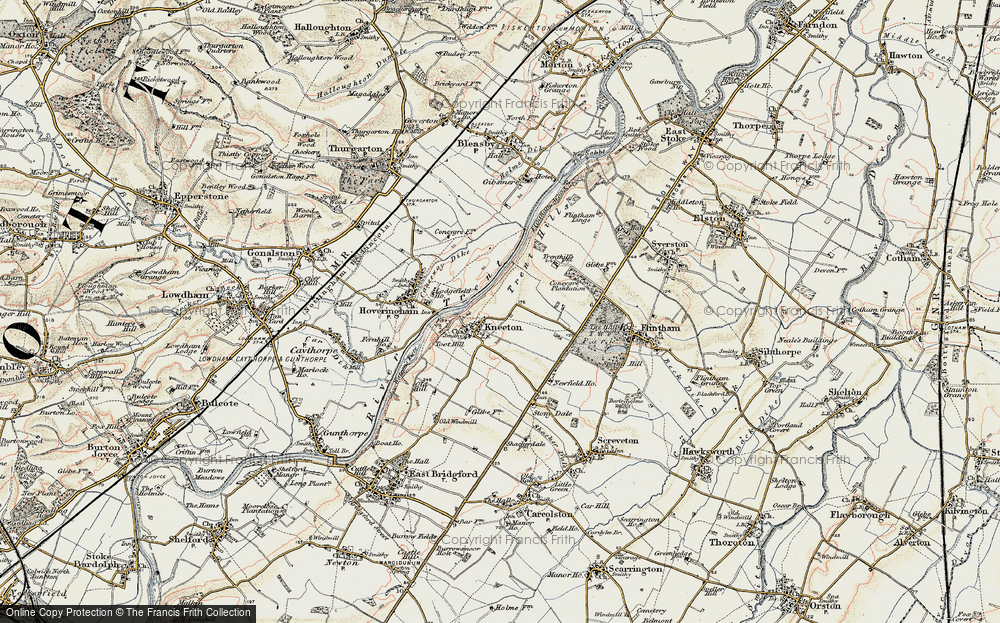 Old Map of Kneeton, 1902-1903 in 1902-1903