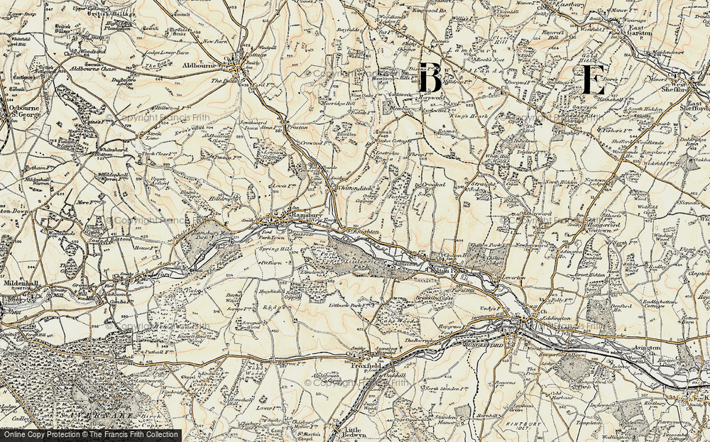 Old Map of Knighton, 1897-1899 in 1897-1899