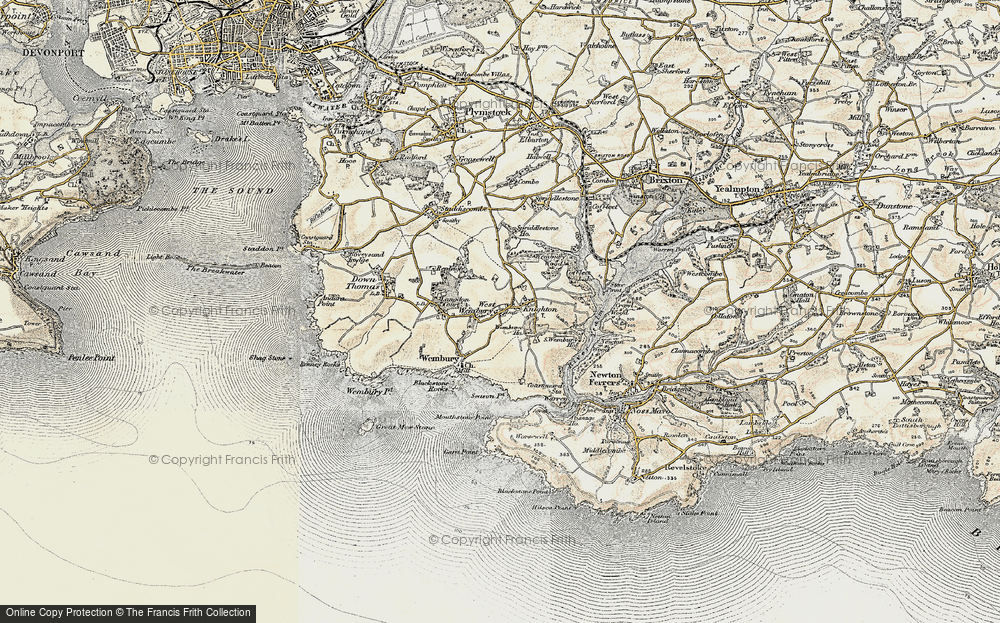 Old Map of Knighton, 1899-1900 in 1899-1900