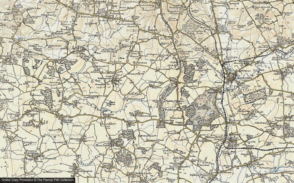 Old Map of Knighton, 1899-1902 in 1899-1902