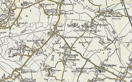 Old map of Knightsbridge in 1899-1900