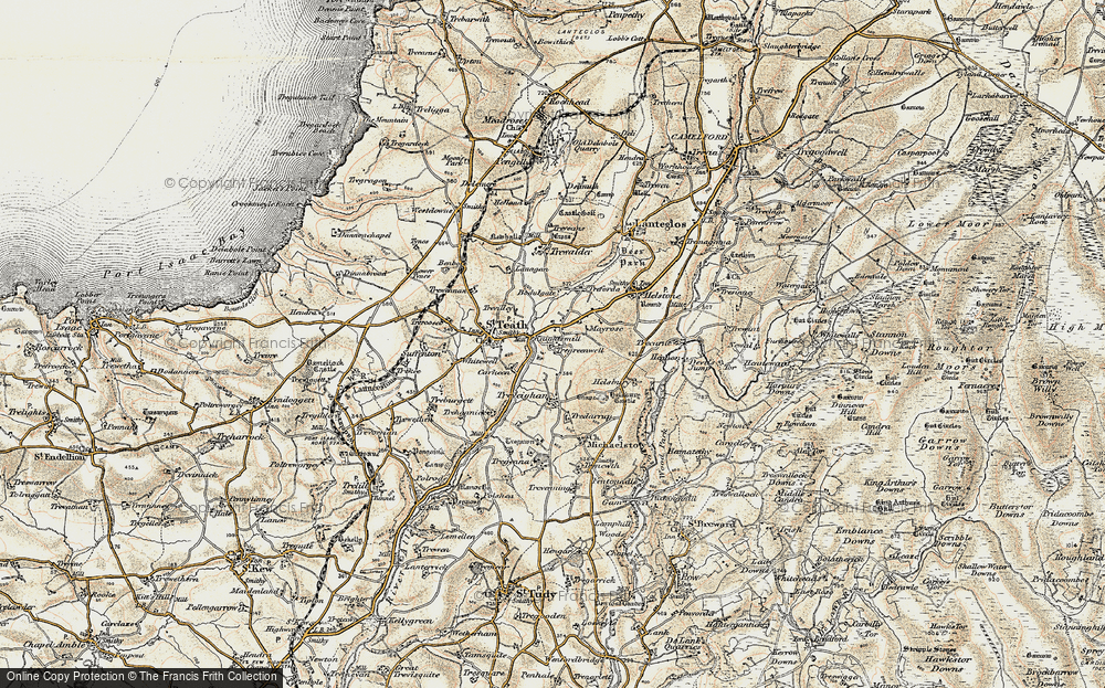 Old Map of Knightsmill, 1900 in 1900