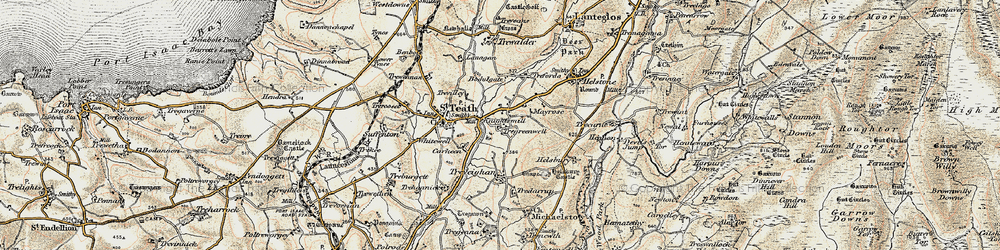 Old map of Knightsmill in 1900