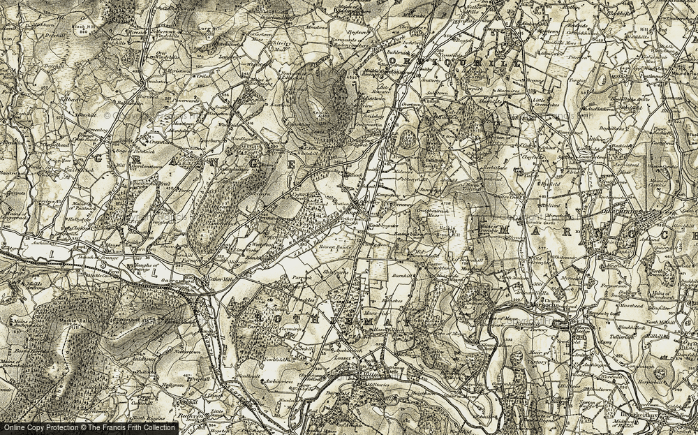 Old Map of Knock, 1910 in 1910