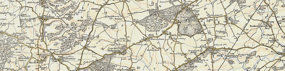 Old map of Knockdown in 1898-1899
