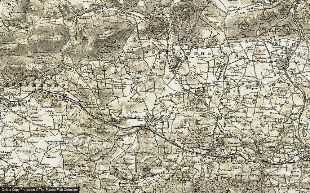 Old Map of Knockenbaird, 1908-1910 in 1908-1910