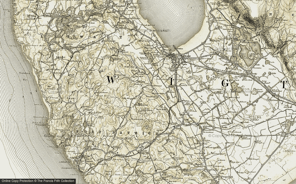Old Map of Knockglass, 1905 in 1905