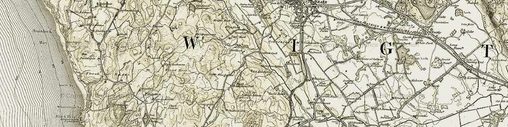 Old map of Knockglass in 1905