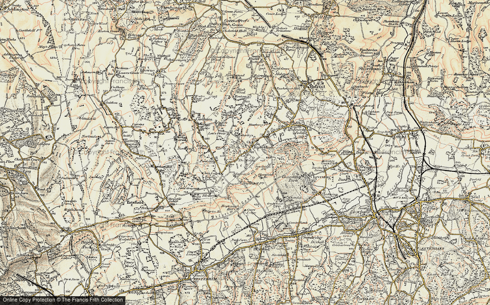 Old Map of Knockholt, 1897-1902 in 1897-1902