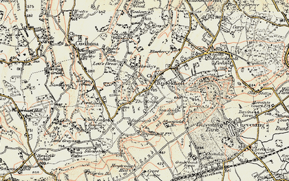 Old map of Knockholt in 1897-1902