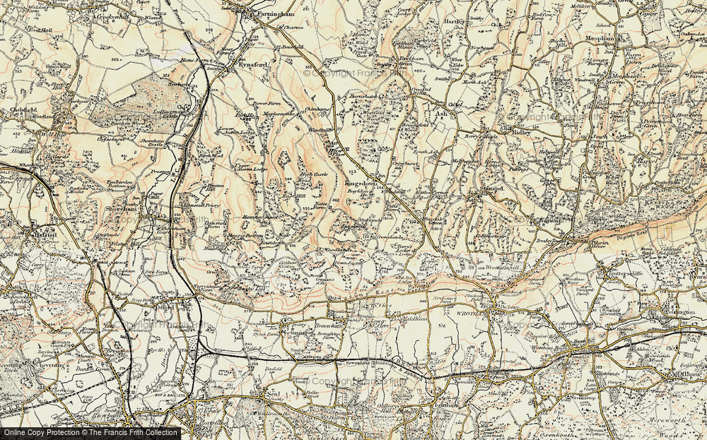 Old Map of Knockmill, 1897-1898 in 1897-1898