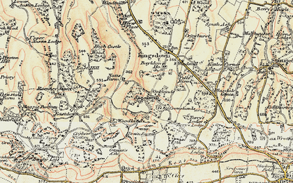 Old map of Knockmill in 1897-1898