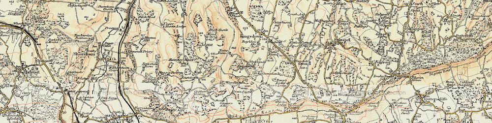 Old map of Knockmill in 1897-1898