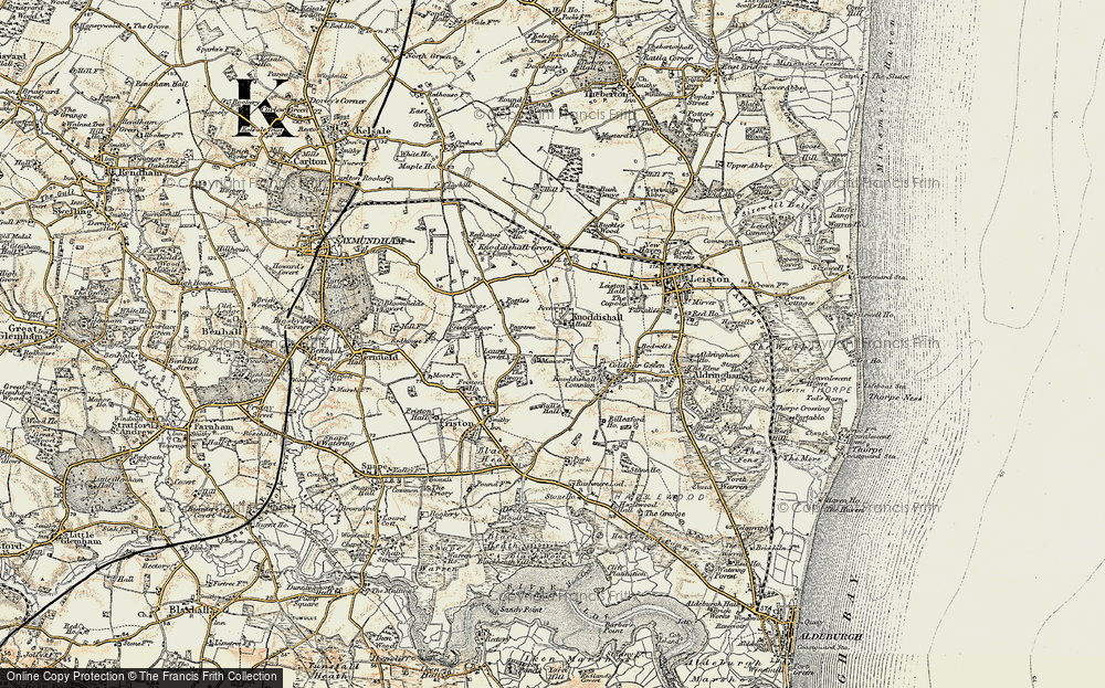 Old Map of Knodishall, 1898-1901 in 1898-1901