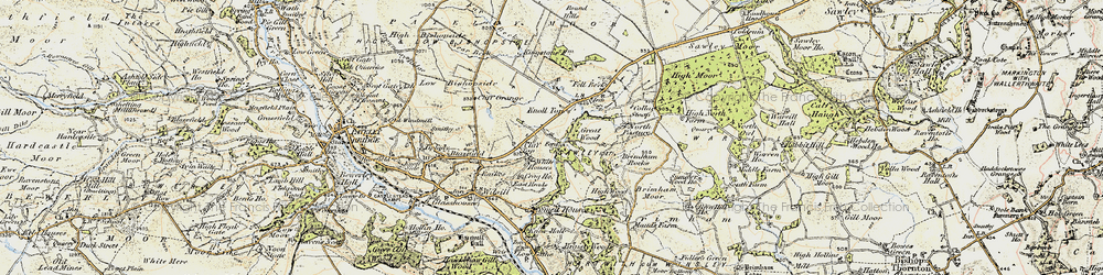 Old map of Braithwaite Sike in 1903-1904