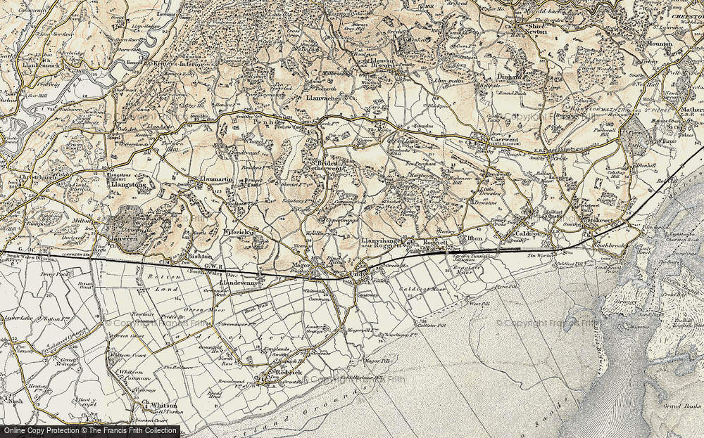 Old Map of Knollbury, 1899-1900 in 1899-1900