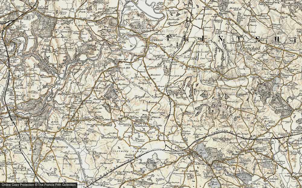 Old Map of Knolton, 1902 in 1902