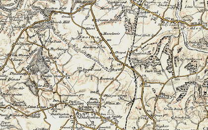 Old map of Knolton in 1902