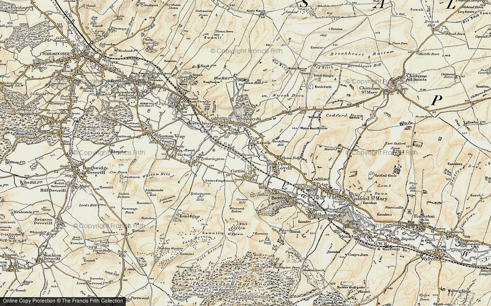 Old Map of Knook, 1897-1899 in 1897-1899
