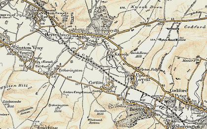 Old map of Ansty Hill in 1897-1899