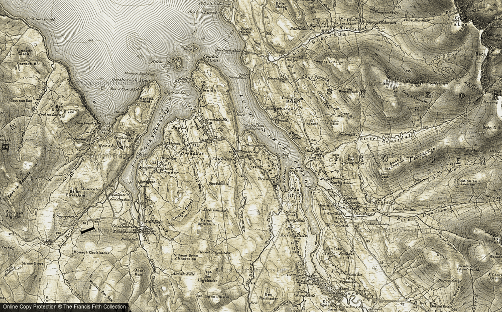 Old Map of Knott, 1909 in 1909