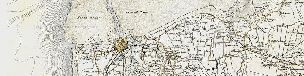 Old map of Bernard Wharf in 1903-1904