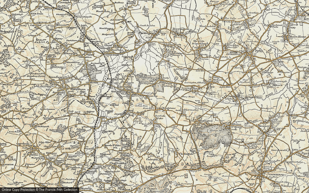 Old Map of Knott Oak, 1898-1900 in 1898-1900