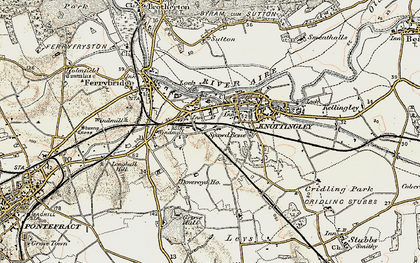 Old map of Knottingley in 1903