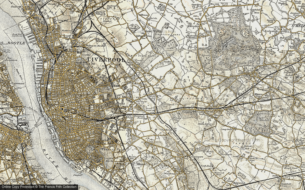 Old Map of Knotty Ash, 1902-1903 in 1902-1903