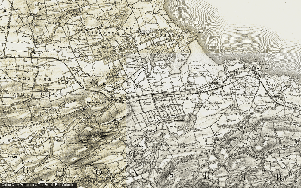 Old Map of Historic Map covering Bielhill in 1901-1906