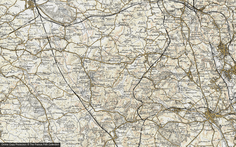 Old Map of Knowl Bank, 1902 in 1902