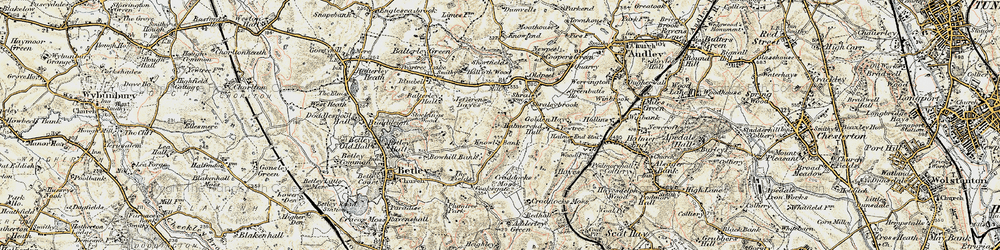 Old map of Knowl Bank in 1902