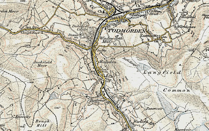 Old map of Knowl Wood in 1903