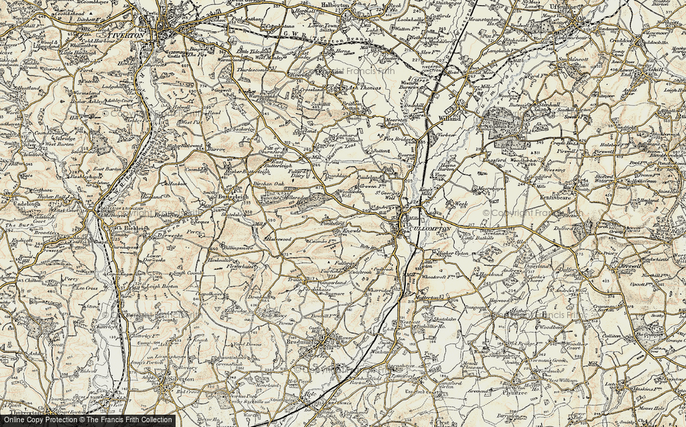 Old Map of Knowle, 1898-1900 in 1898-1900