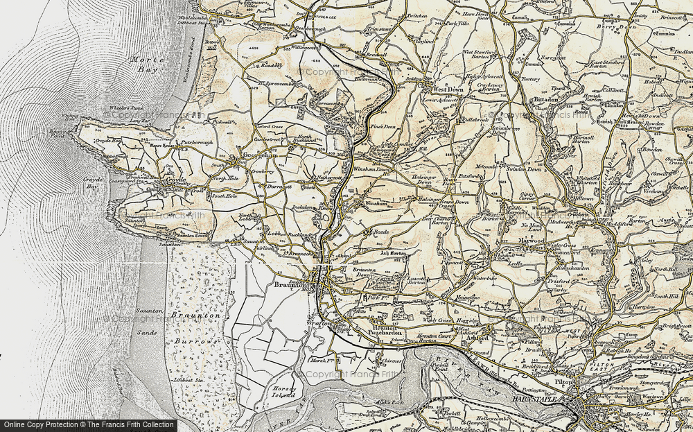 Old Map of Knowle, 1900 in 1900
