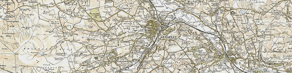 Old map of Knowle Park in 1903-1904