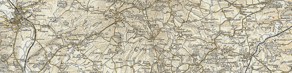 Old map of Knowlegate in 1901-1902