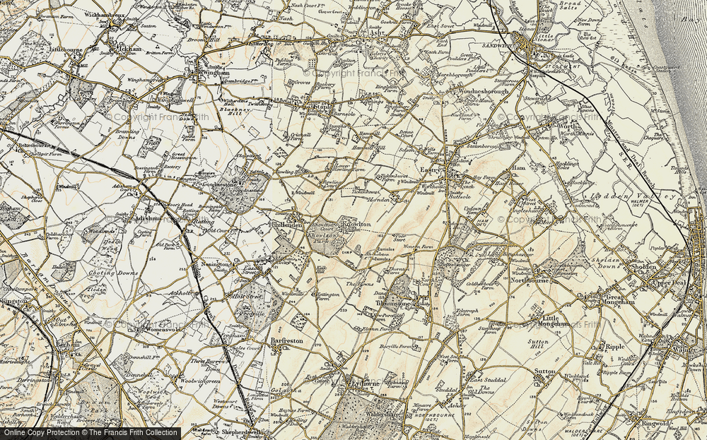 Old Map of Knowlton, 1898-1899 in 1898-1899