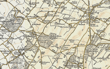 Old map of Knowlton in 1898-1899