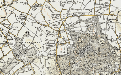 Old map of Knowsley in 1902-1903