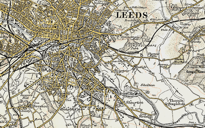 Old map of Knowsthorpe in 1903