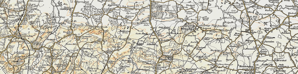Old map of Knox Bridge in 1897-1898
