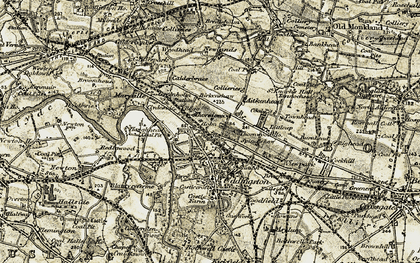 Old map of Kylepark in 1904-1905