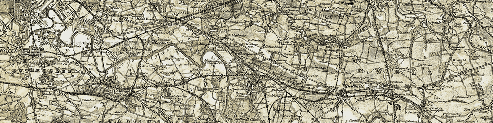 Old map of Kylepark in 1904-1905