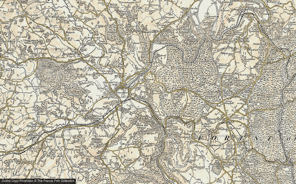 Old Map of Kymin, 1899-1900 in 1899-1900