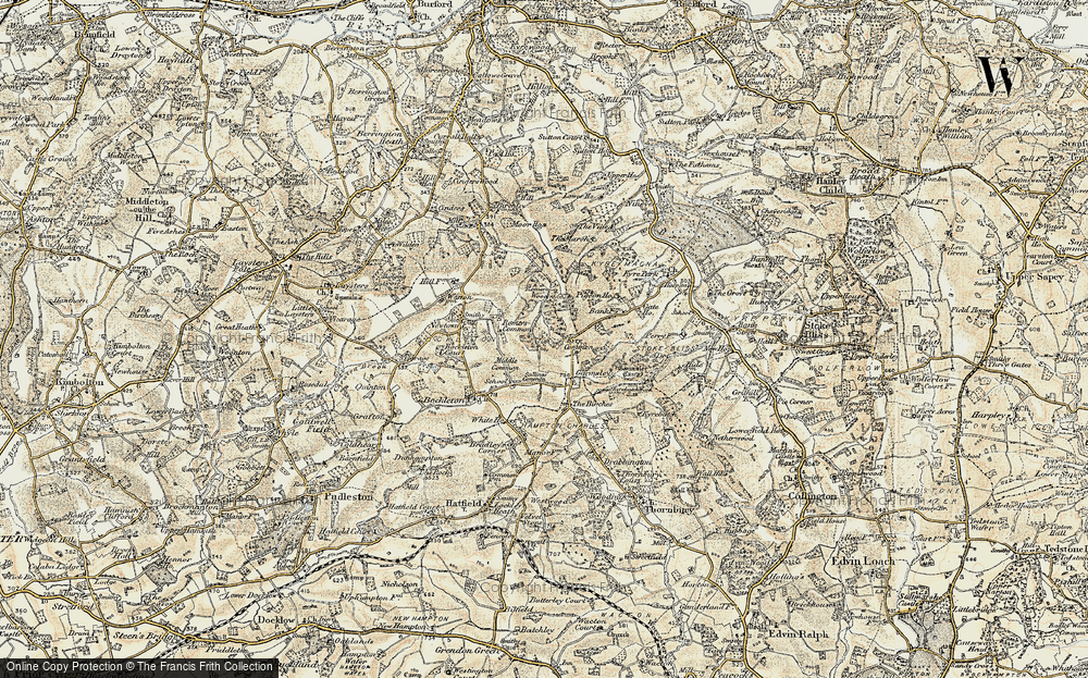 Old Map of Kyre Green, 1899-1902 in 1899-1902