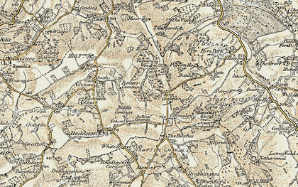 Old map of Kyre Green in 1899-1902