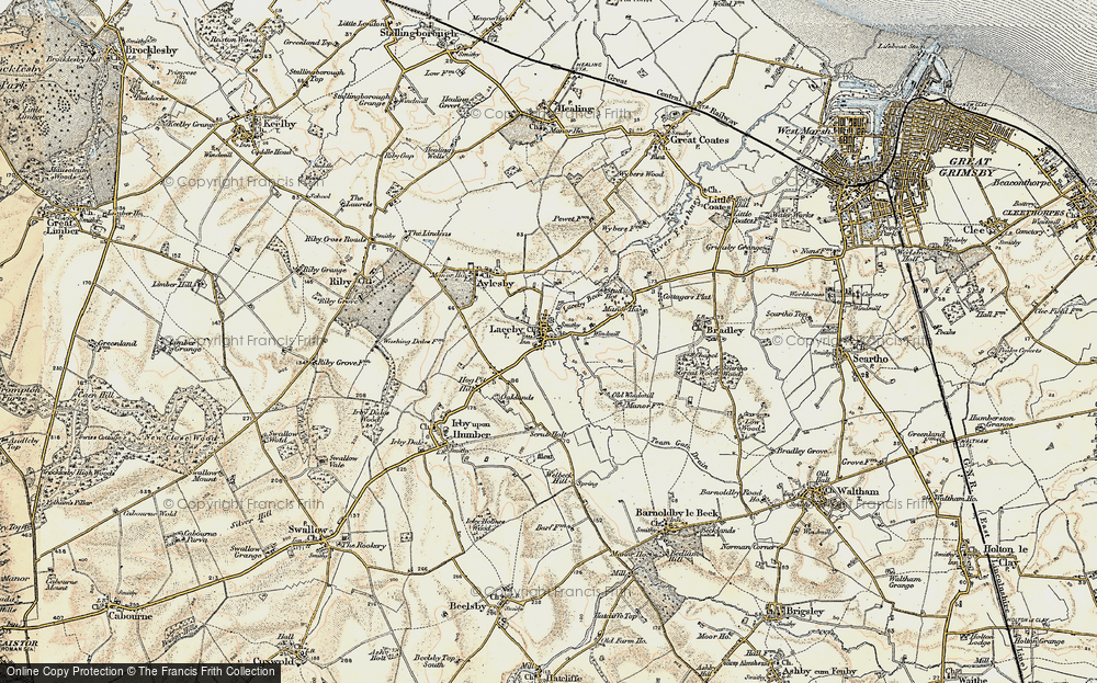 Old Map of Laceby, 1903-1908 in 1903-1908