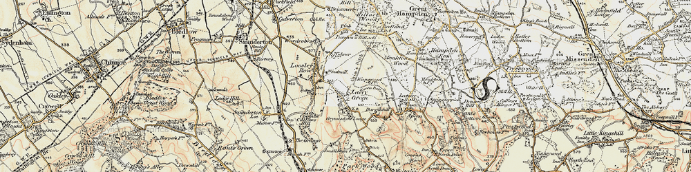 Old map of Lacey Green in 1897-1898